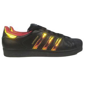 RARE🔥 Adidas SuperStar - black/ Iridescent BY9084